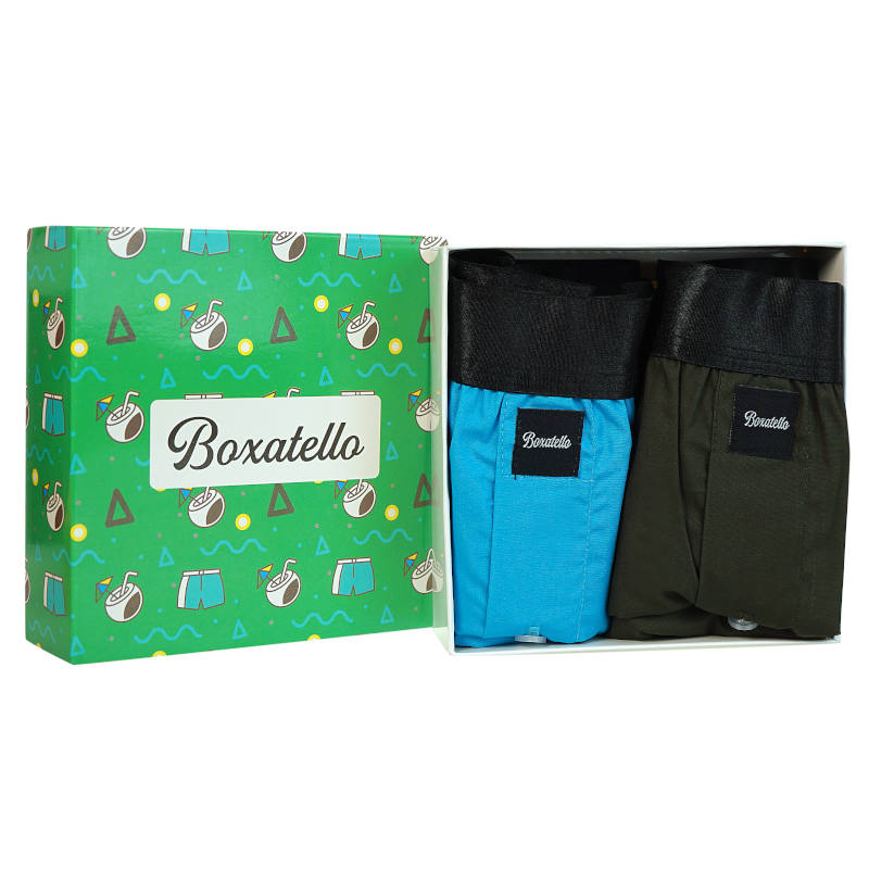 Boxershorts Set 'Blau/Schwarz' (2er-Set) - Image 4